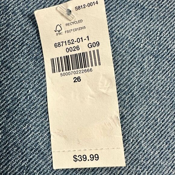 NWT Old Navy Plus Size Curvy Distressed Slouchy Cut Off Denim Shorts - Size 26 - Picture 8 of 10